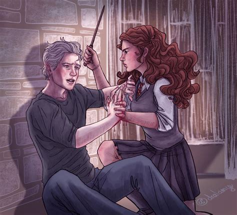 dramione|dramione fanfic art.